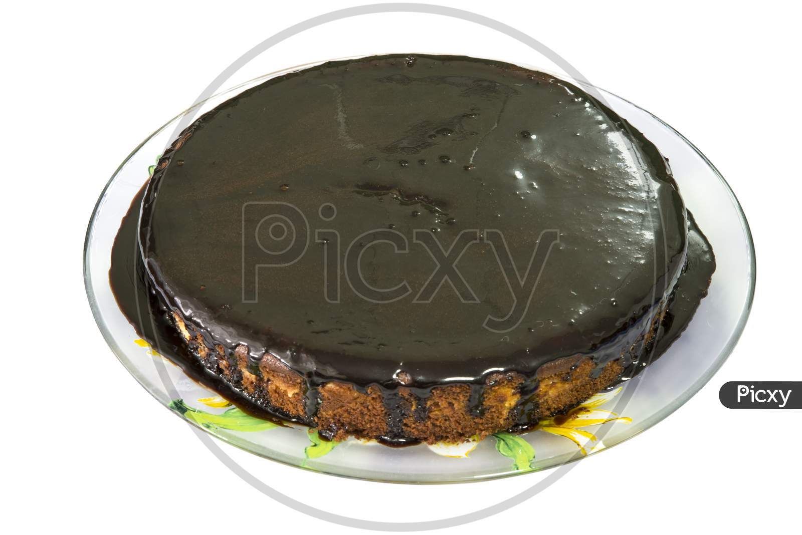 Chocolate Pie On Plate
