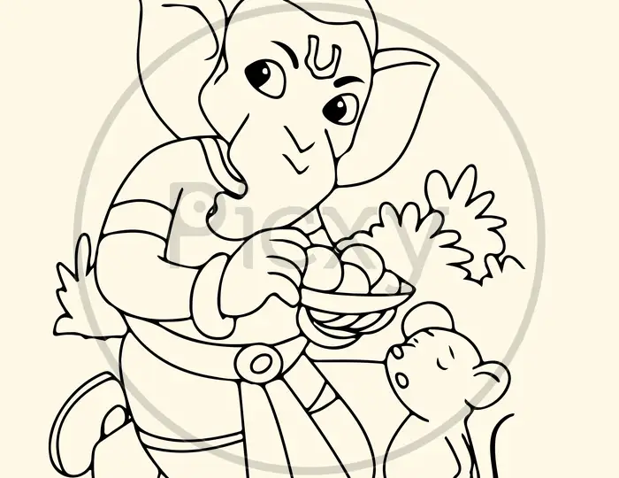 Learn How to Draw Bal Ganesh (Hinduism) Step by Step : Drawing Tutorials