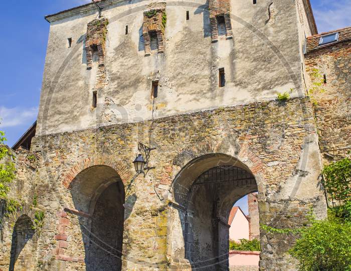 Medieval Gate Tower To  Fortress