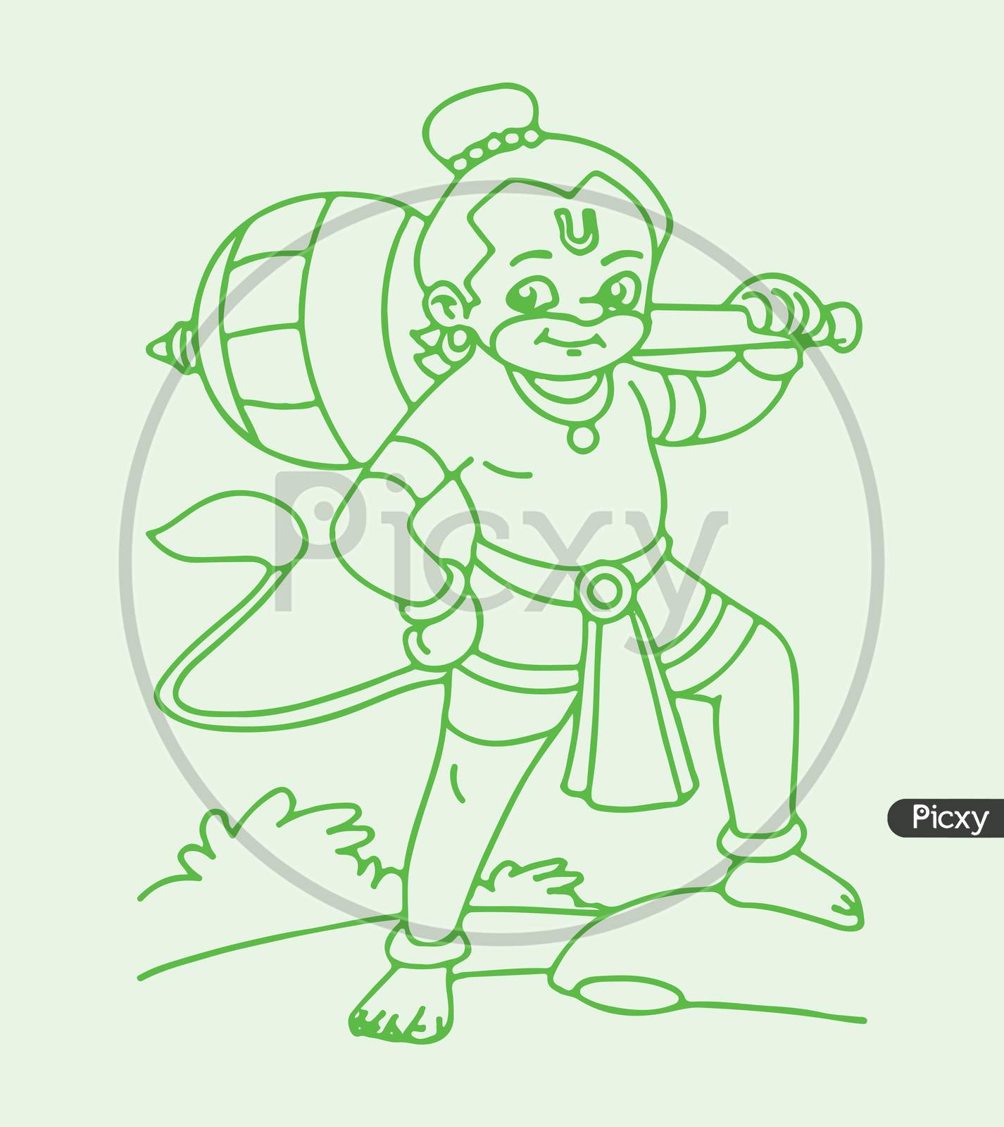 Hanuman - Hanuman Ji - Sketch Wallpaper Download | MobCup