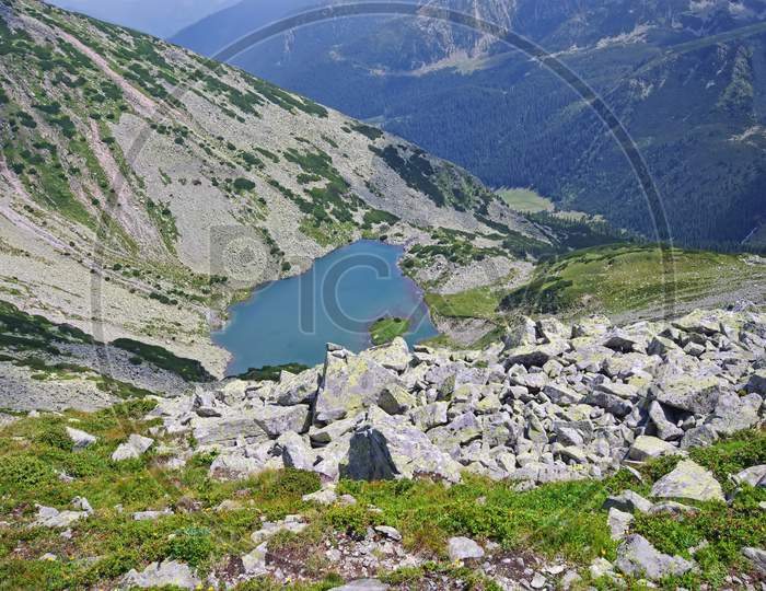 Alpine Lake In Summer