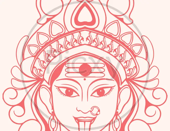 Holiday Drawing  3  Goddess Durga Devi Mandala Work  Meghnaunnicom