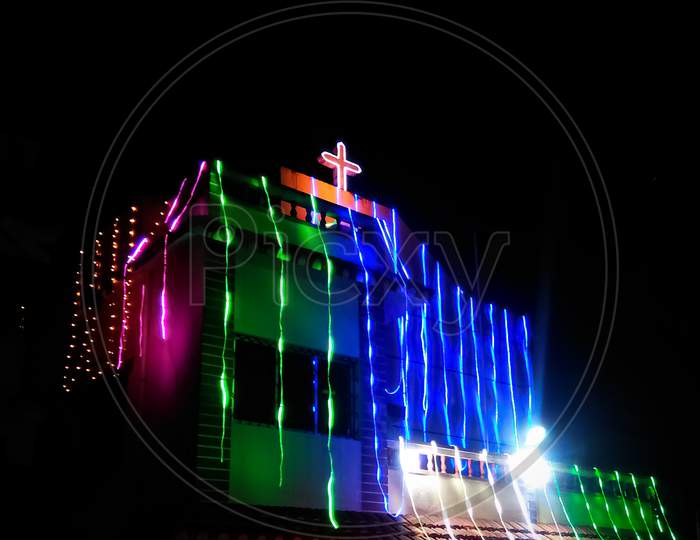Chruch during Christmas