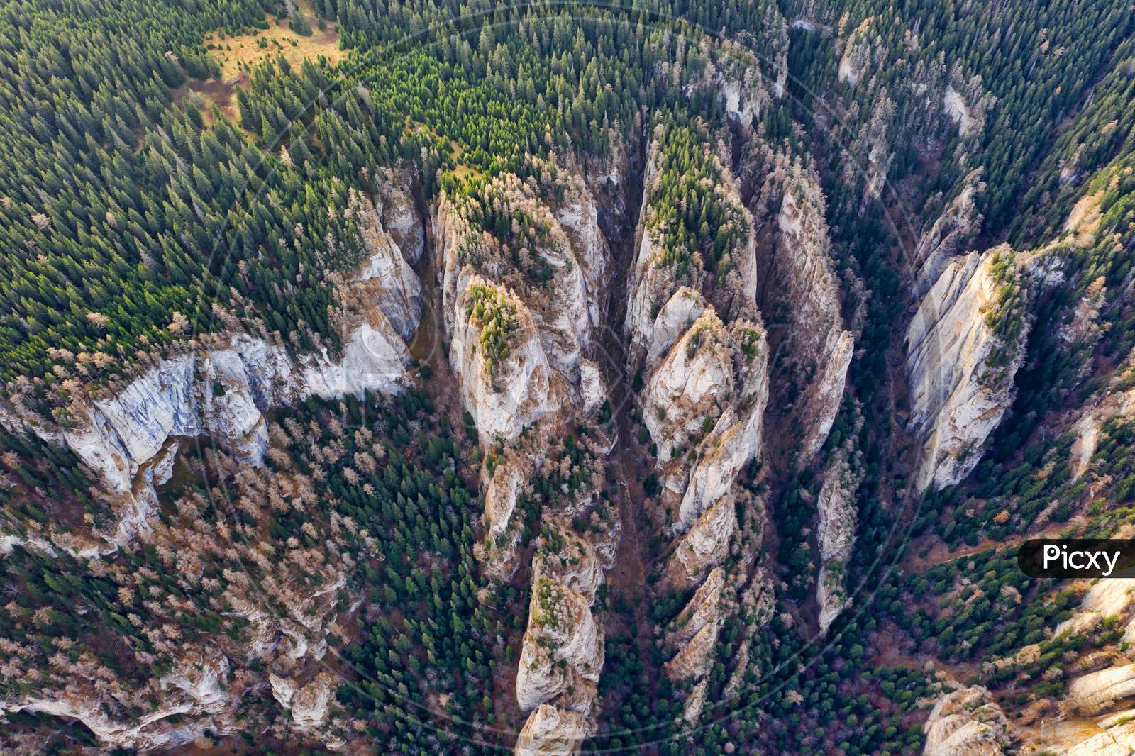 Small Canyons View From Drone