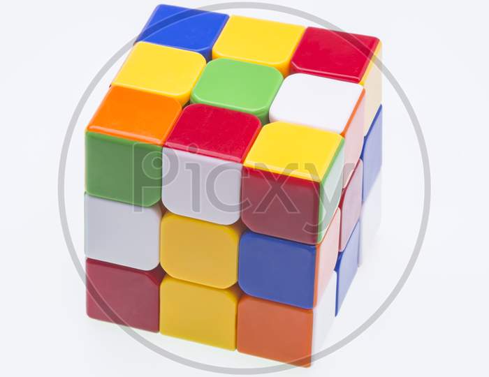 Scrambled Rubik'S Cube