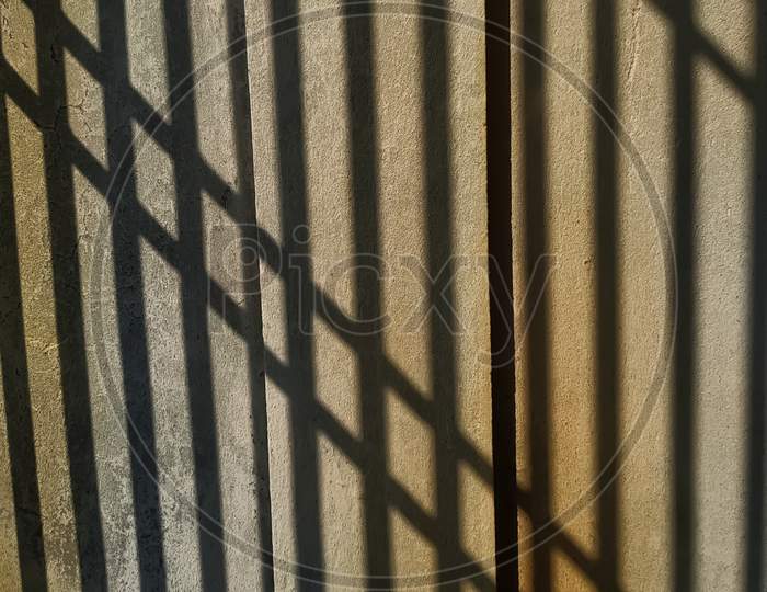 Pattern of  shadow on wall