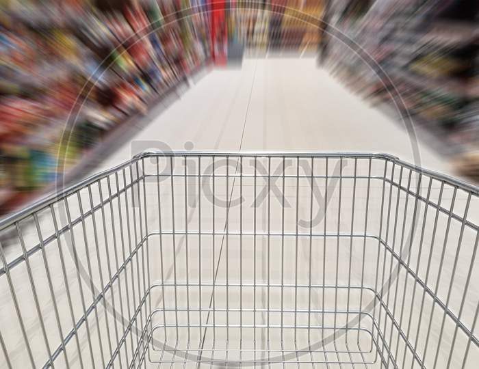 Shopping Cart And Motion Blur