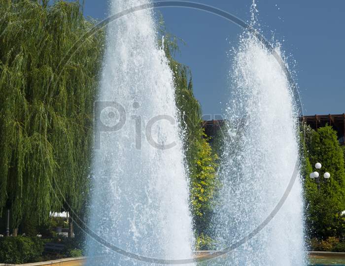 Fountain In Formal Park