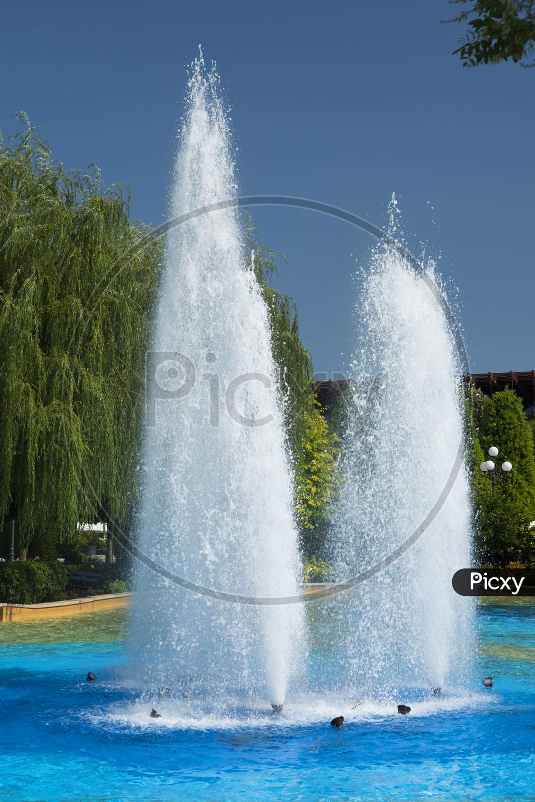 Fountain In Formal Park