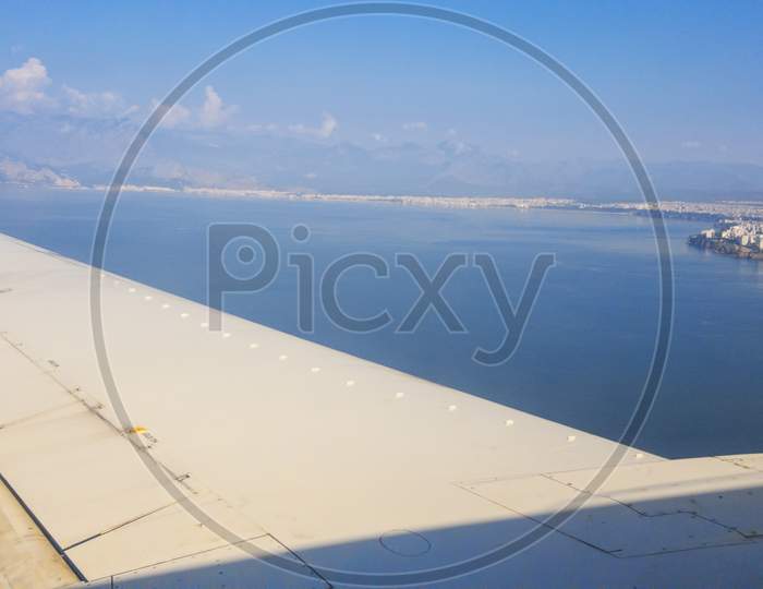 Plane Window View To Antalya