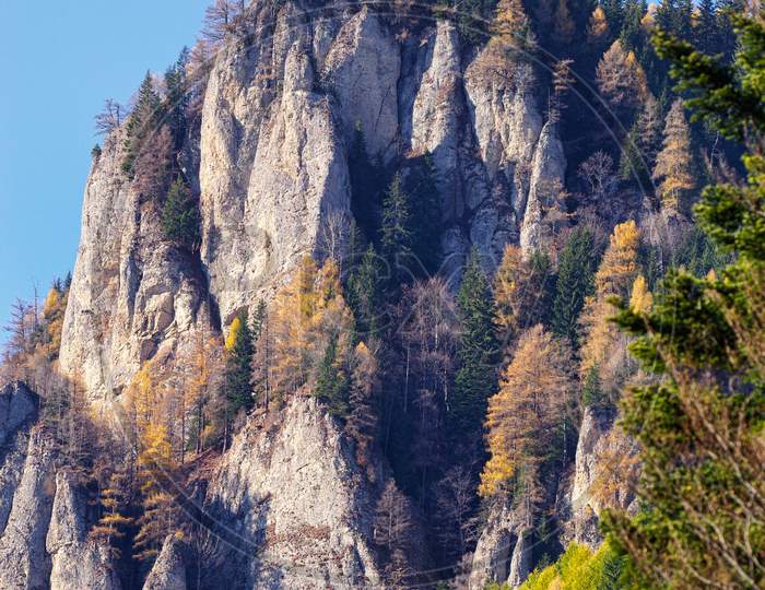 Autumn Scenery Of Rocky Mountain