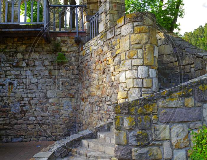 Stone Stairs On The Wall
