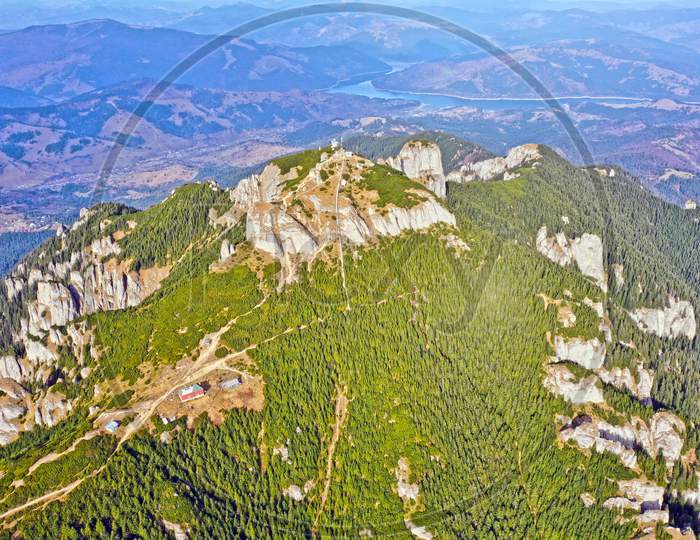 Summer Mountain Landscape, Drone View