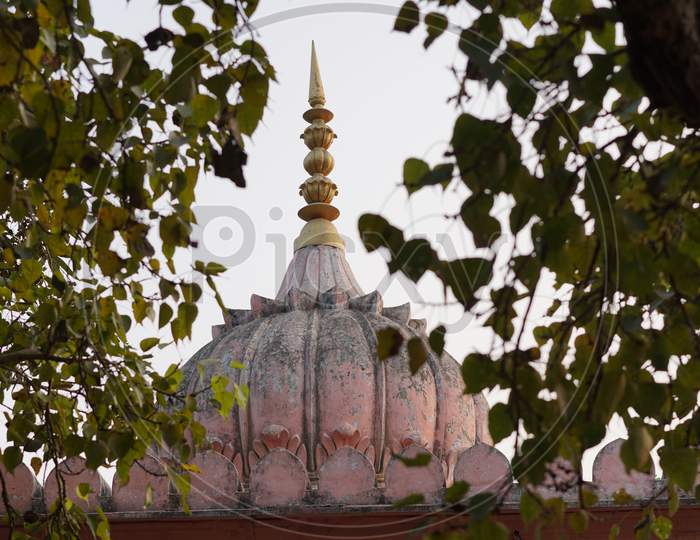 Temple Dome (Shikhara) at the Dharmaranya vedi temple Bodhgaya