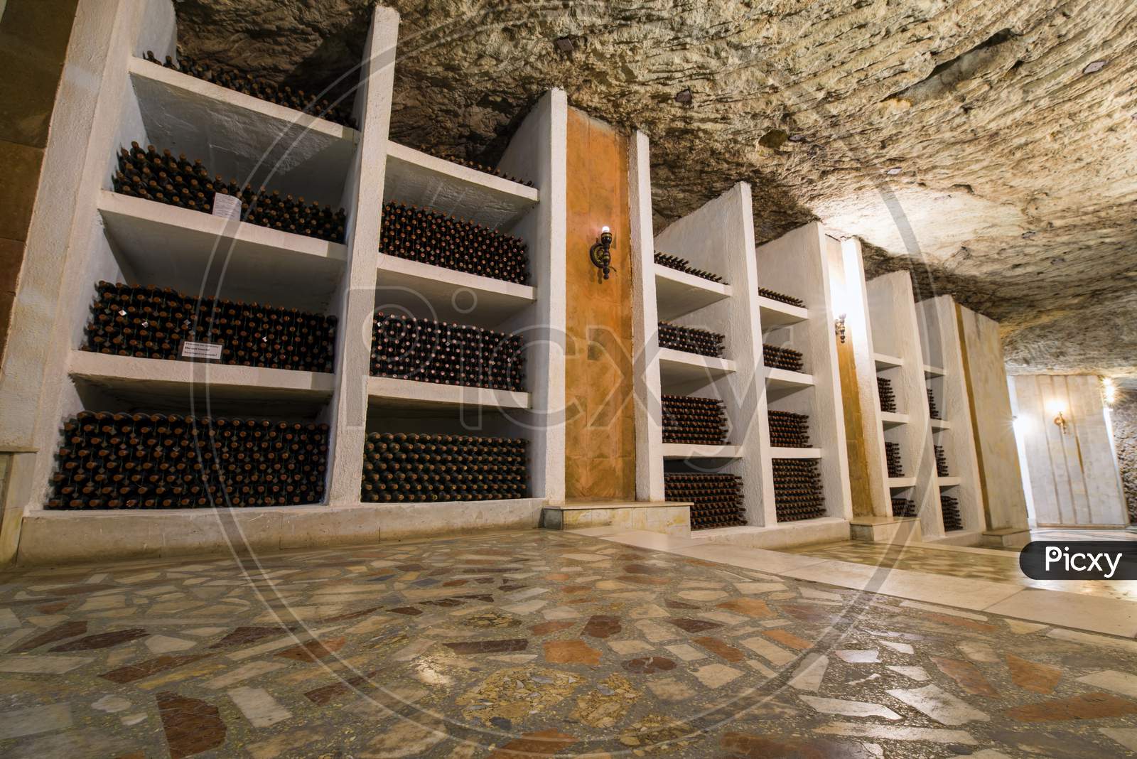 Wine Bottle Storage In Winery
