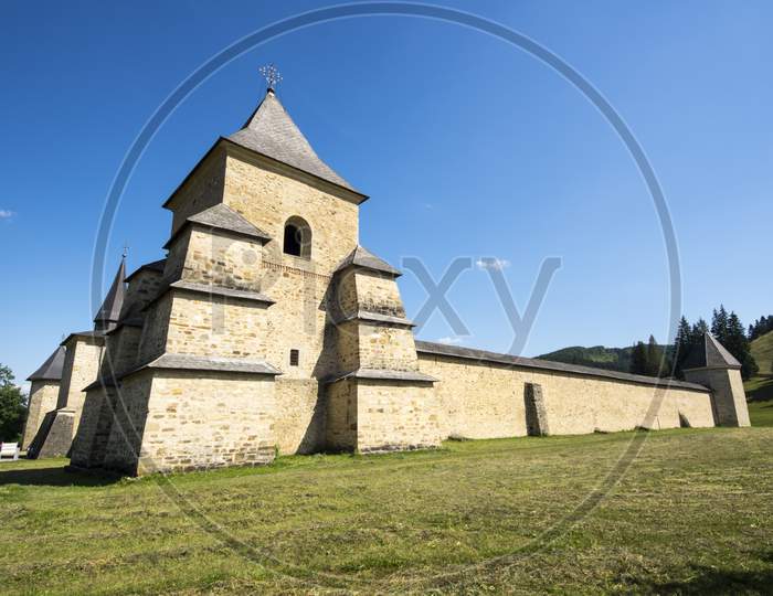 Fortified Monastery In Bucovina