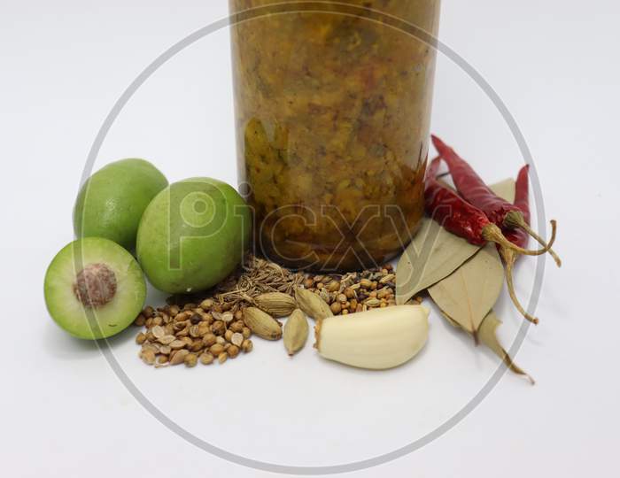 Tasty Pickle Of Olive In Jar
