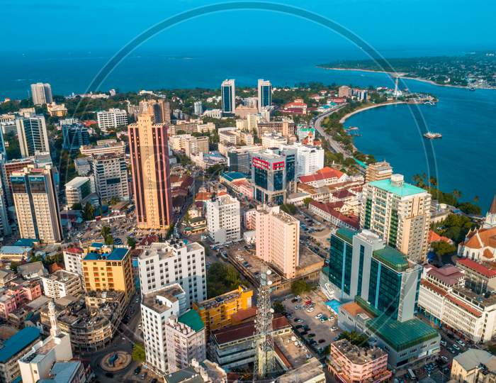 Aerial View Of The City Of Dar Es Salaam