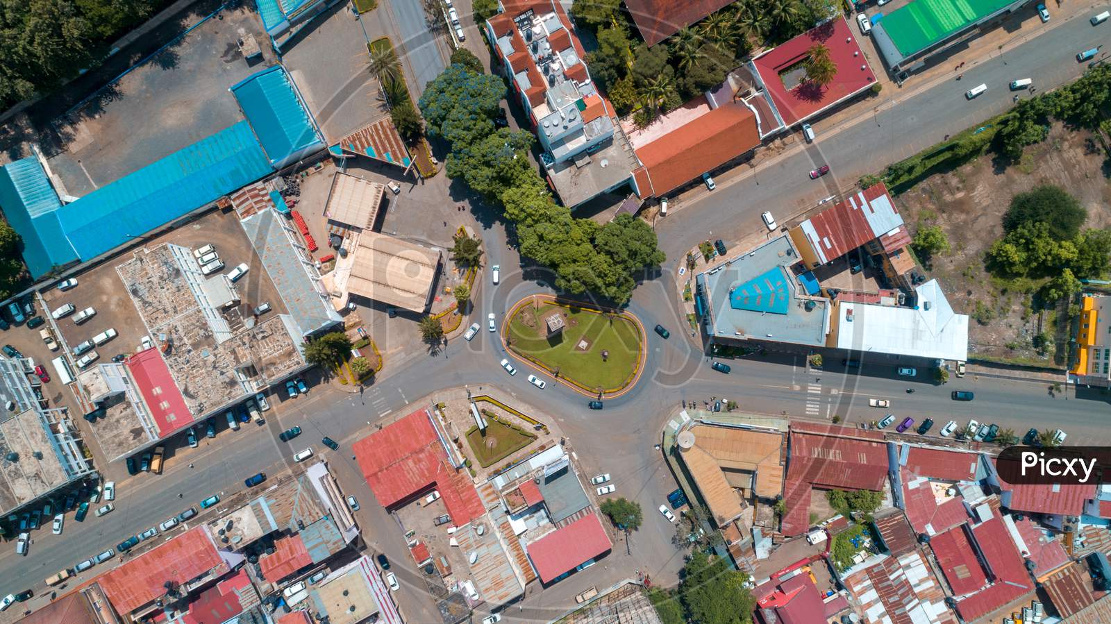Aerial View Of The City Of Arusha, Tanzania