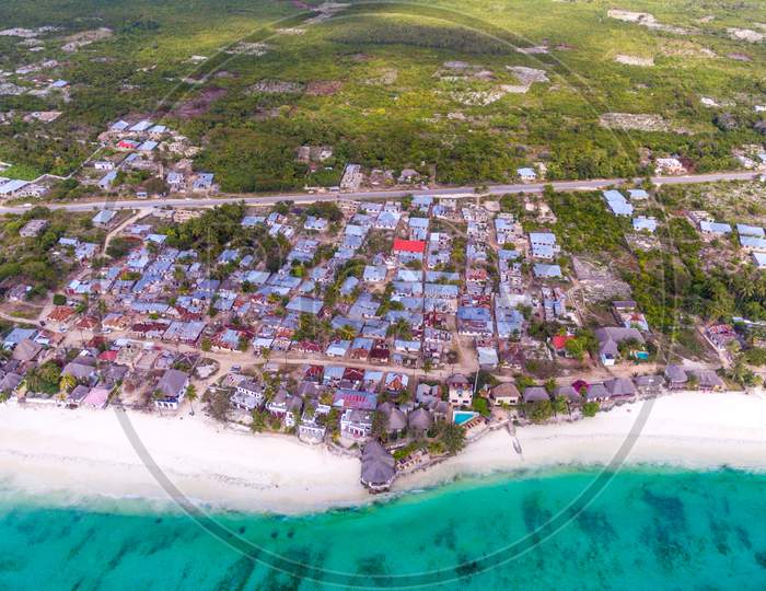 African Local Settlement At Jambiani, Zanzibar