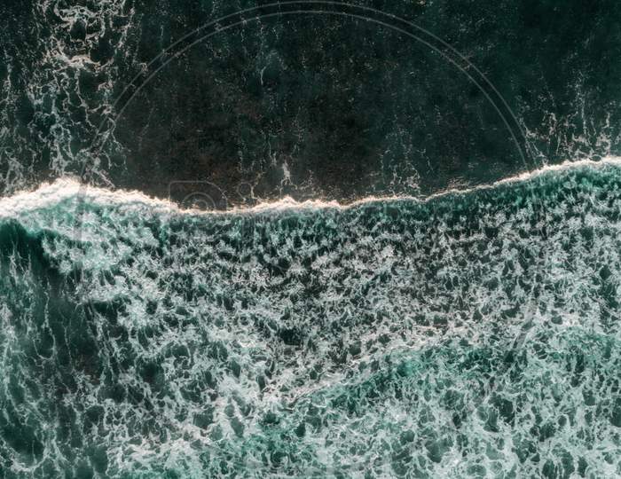 Aerial View Of Ocean Waves, Dar Es Salaam