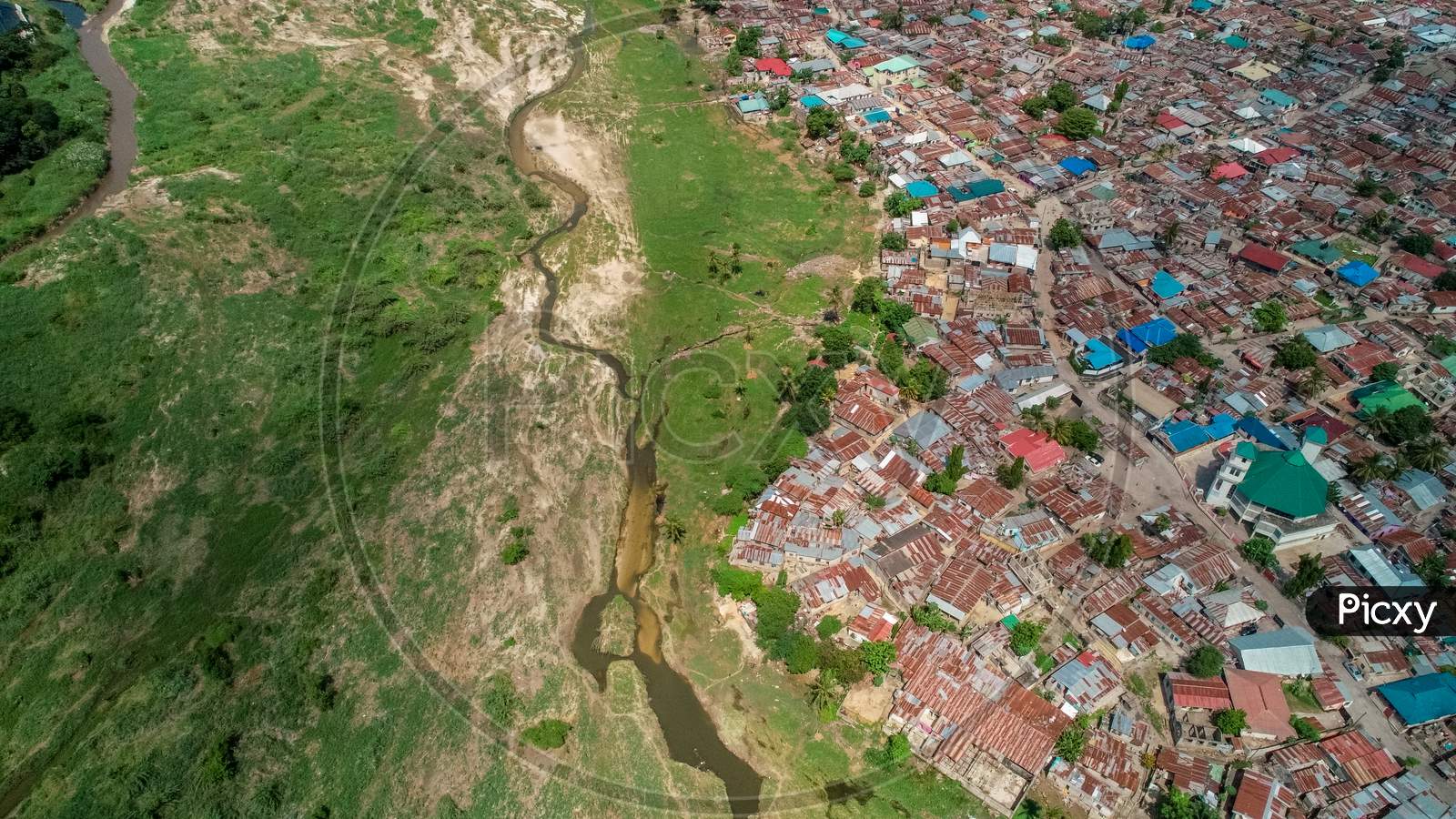 Aerial View Of Jangwani Area