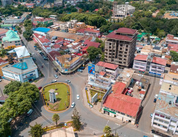 Aerial View Of The City Of Arusha, Tanzania