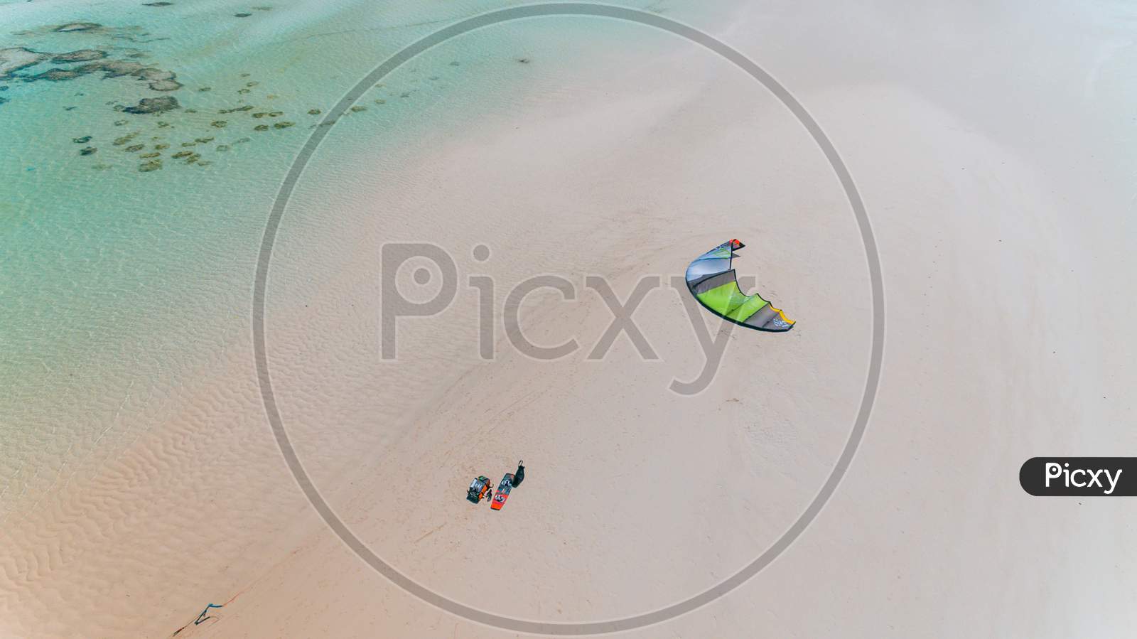 Kite Surfing At Jambiani, Zanzibar