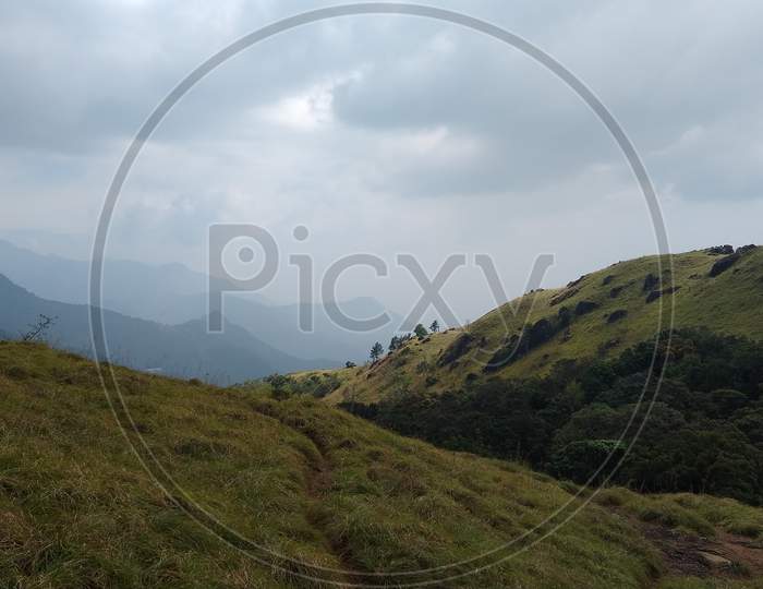 Ponmudi hill station Thiruvananthapuram, Kerala landscape view
