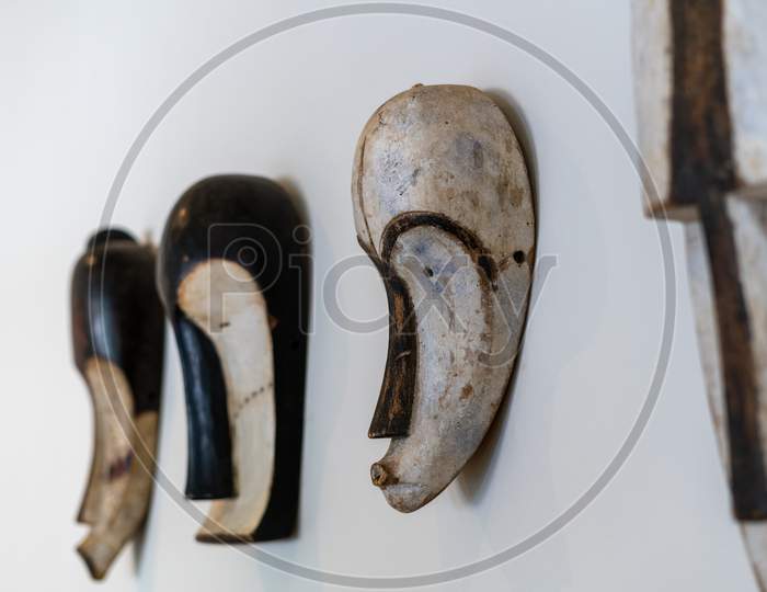 African Masks Worn During Tribal Celebrations