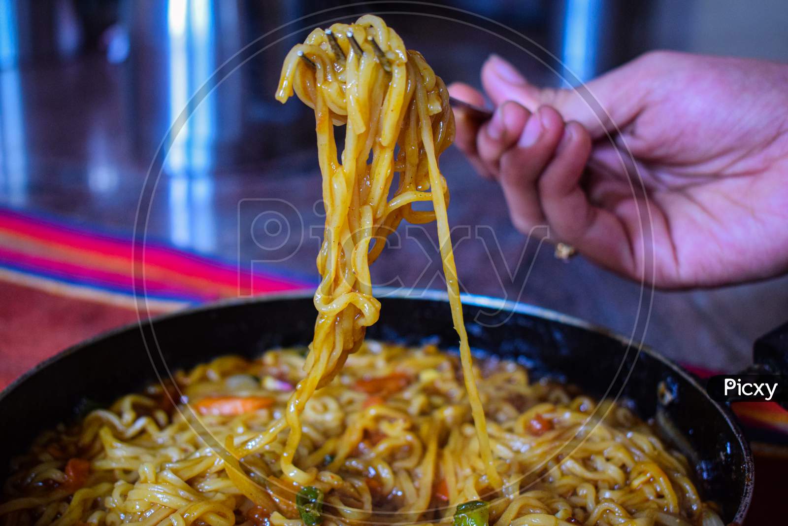 Picture Of Famous Maggie Noodles ,It Looks Delicious And Spicy.