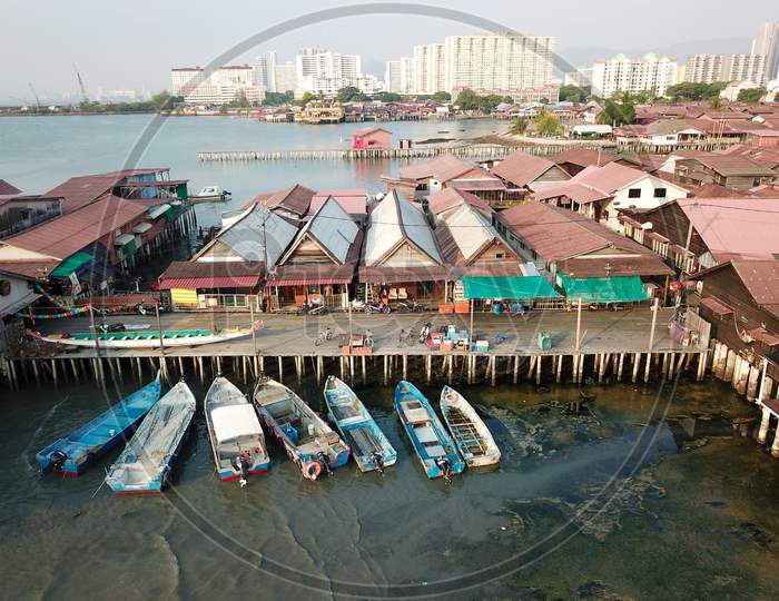 Aerial View Chew Jetty