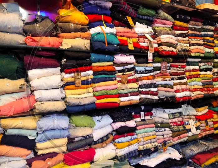 Utter Pardesh , India - Clothes , A Picture Of Clothes Shop In Noida 30 November 2020