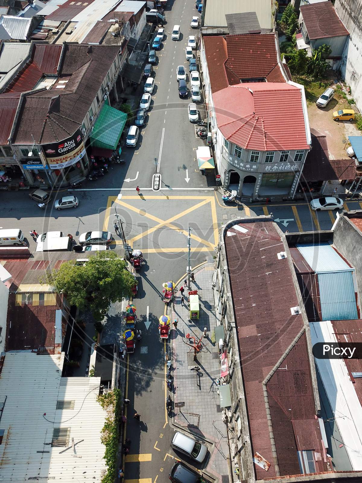 Aerial View Junction At Armenian Street And Beach Street