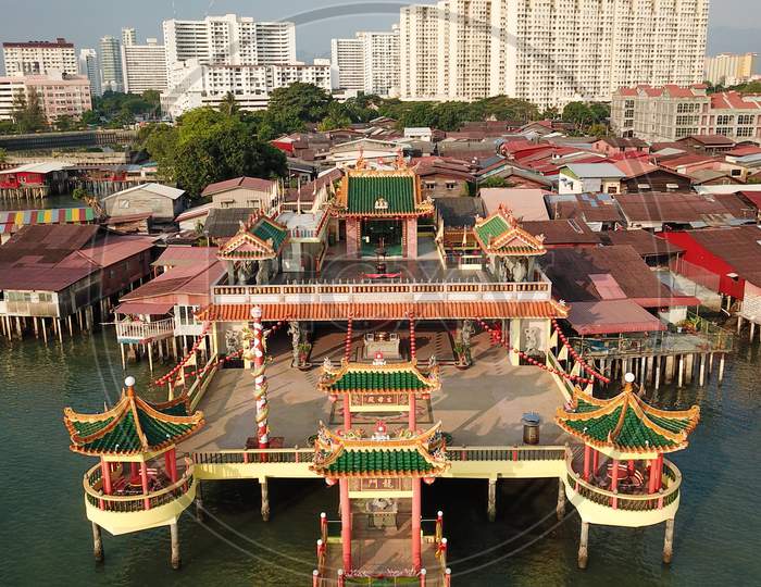 Hean Boo Thean Floating Temple At Clan Jetty