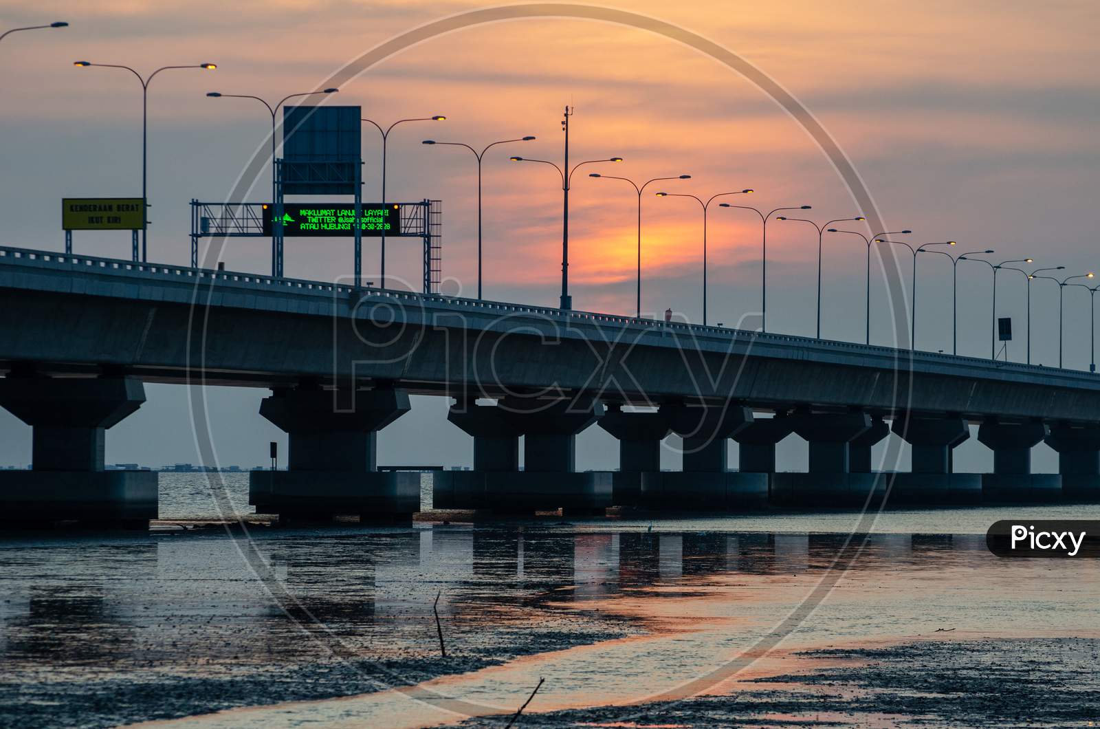 Image Of Sign Info Board At Penang Second Bridge From Batu Kawan To Batu Maung To577302 Picxy