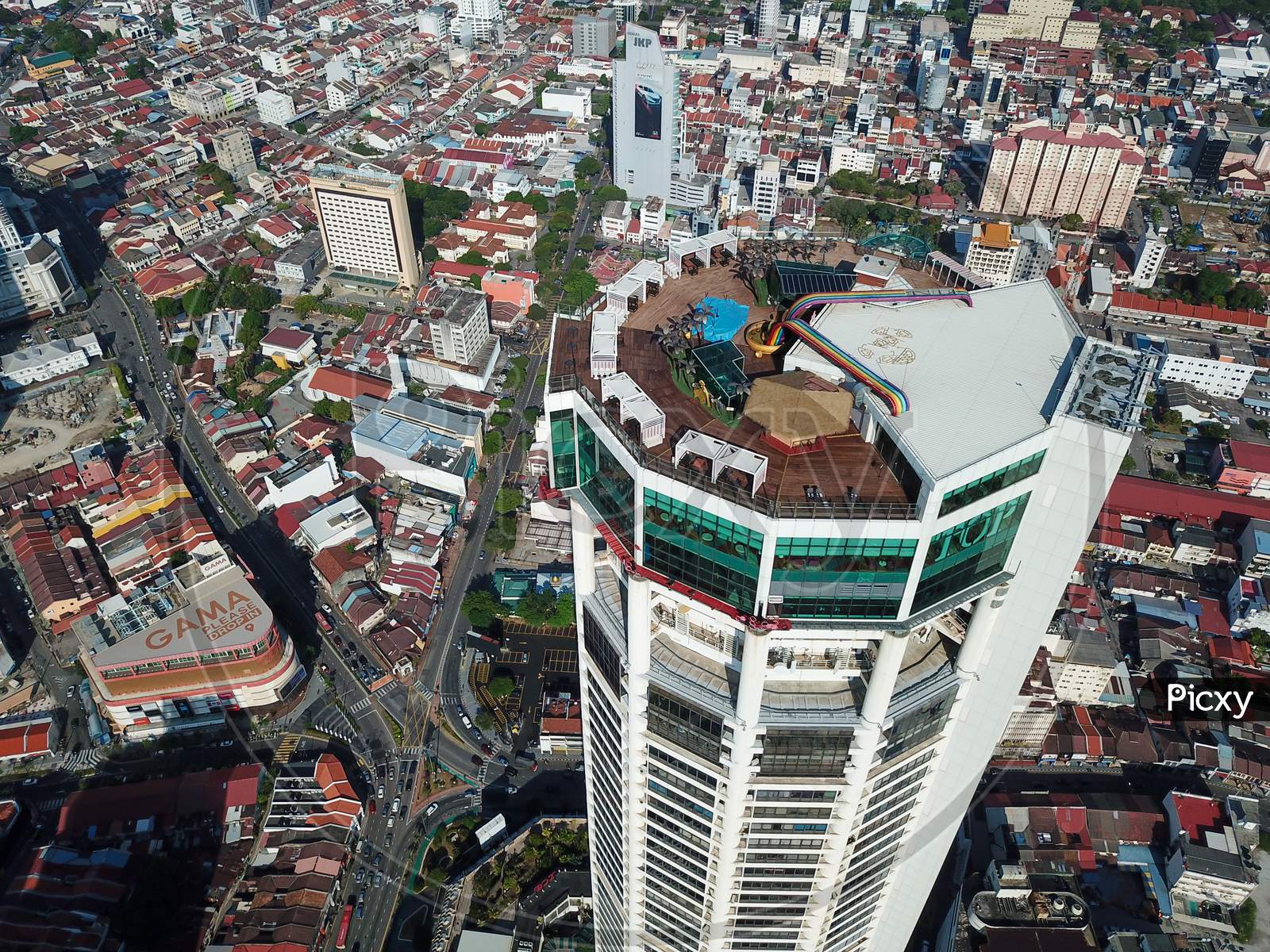 Komtar And Gama In Drone View
