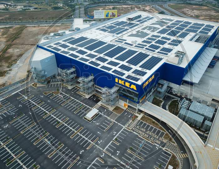 Aerial View Ikea During Movement Control Order