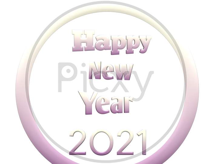 Beautiful nice looking digital design of happy new year 2021