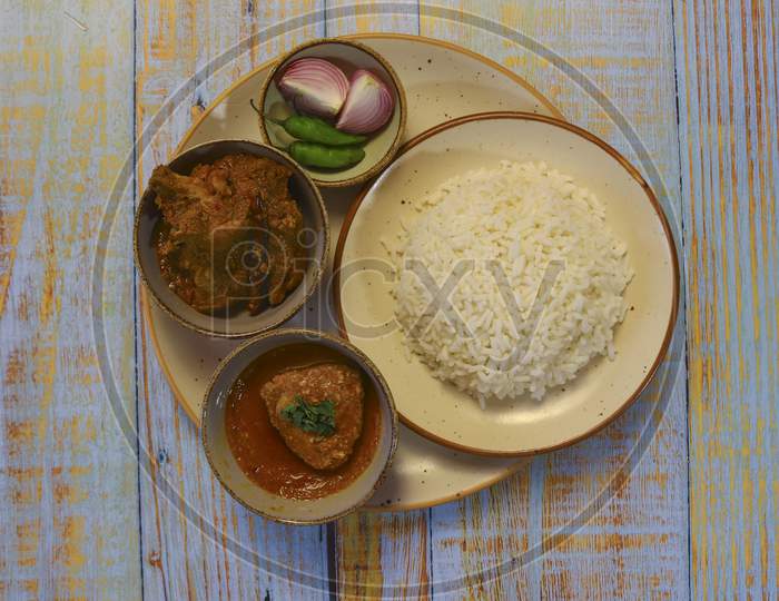 Bengali non veg thali