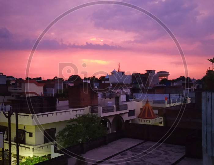 Sunset view at Prayagraj