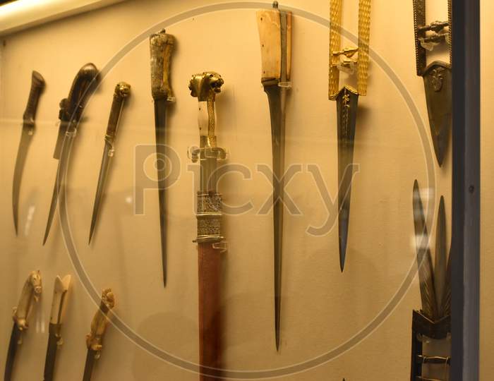 Different types of swords, Mehrangarh Fort