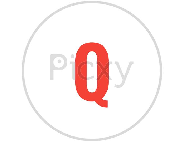 Q Letter - Abstract Art Alphabet Letter Q Logo.