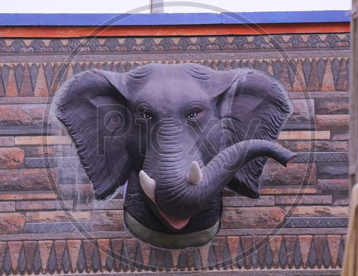 elephant  handycraft wall