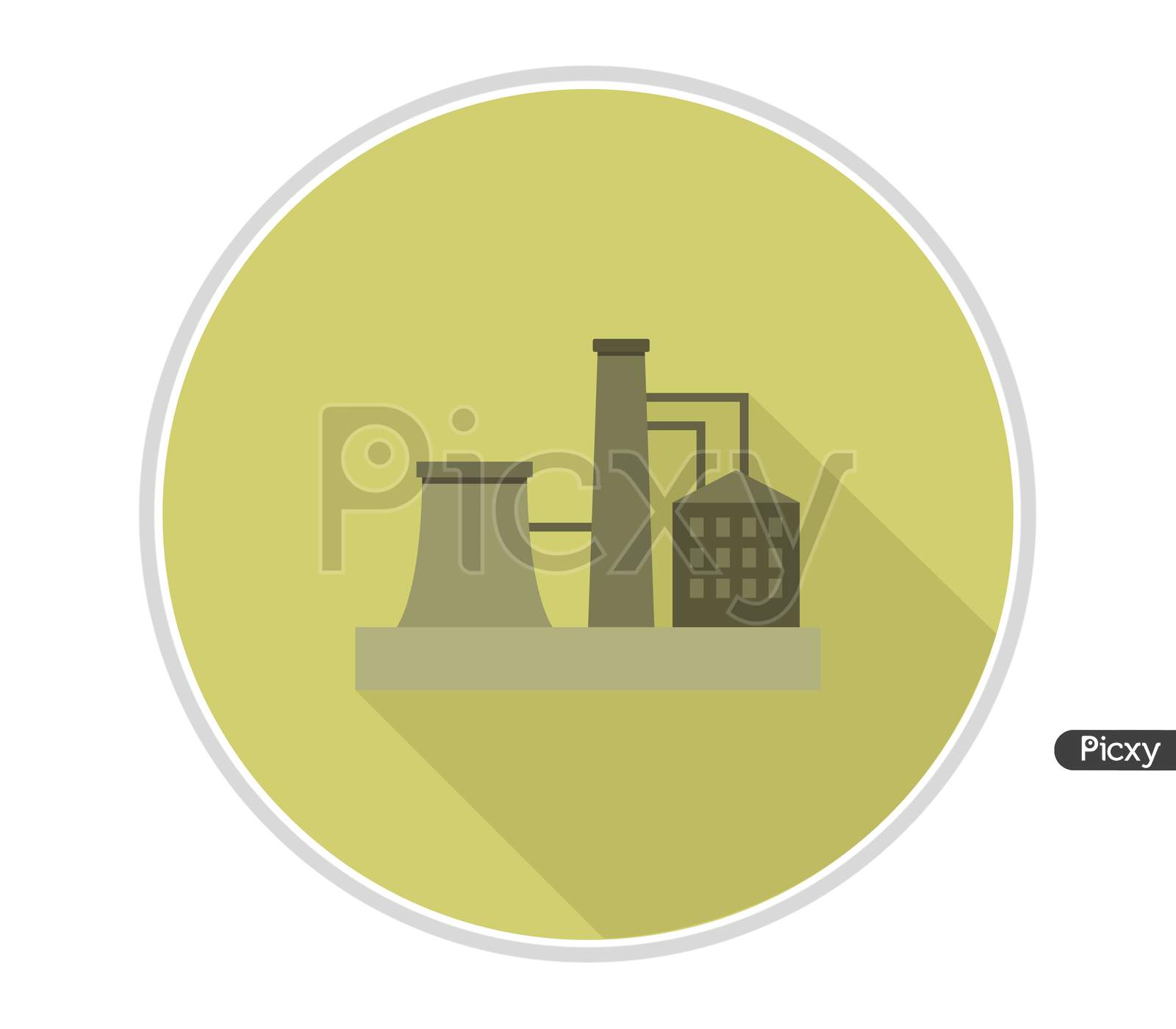 Industry Icon Illustrated In Vector On White Background