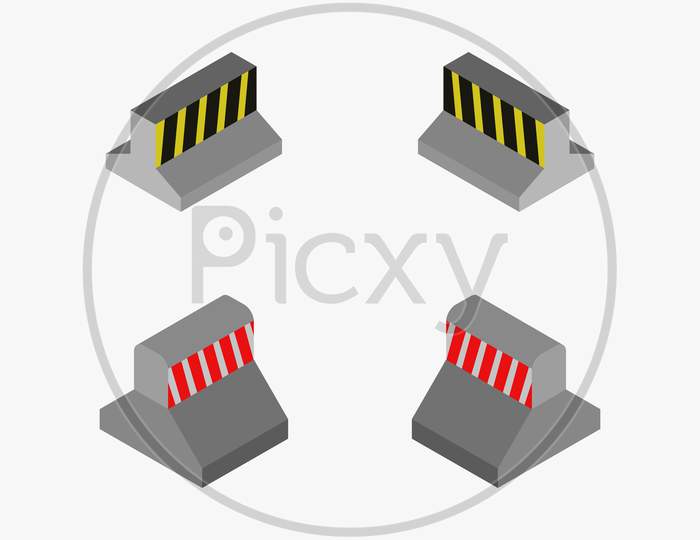 Barrier Icon Illustrated In Vector On White Background