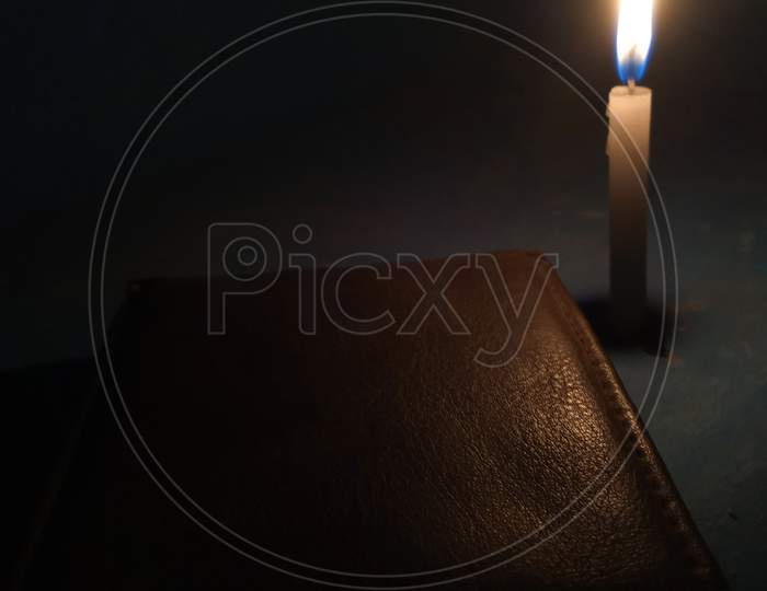candle ,darkness and still life photography