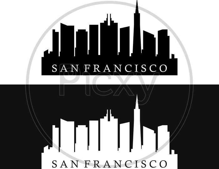 San Francisco Icon Illustrated In Vector On White Background