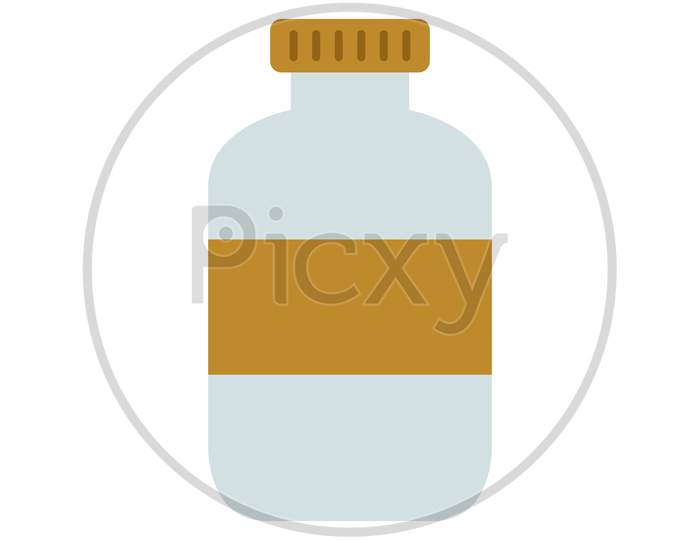 Jar Icon Illustrated In Vector On White Background