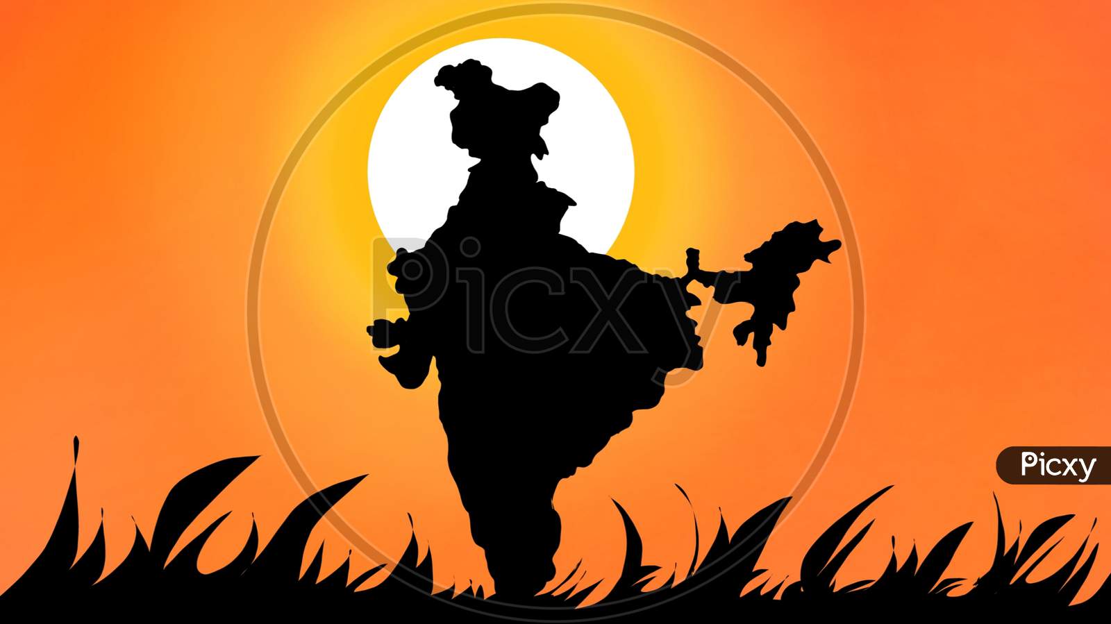 indian map free stock vector | Photoskart